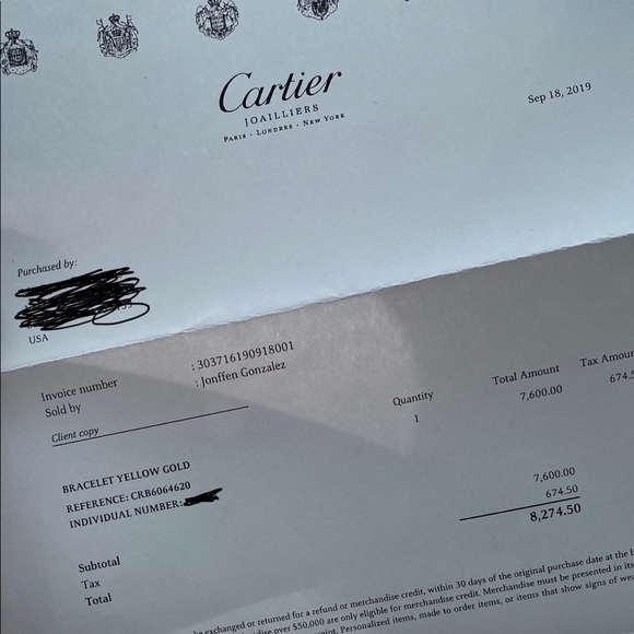 CARTIER LOVE BRACELET/CUFF EXTRA LARGE VERY RARE! - Picture 3 of 3